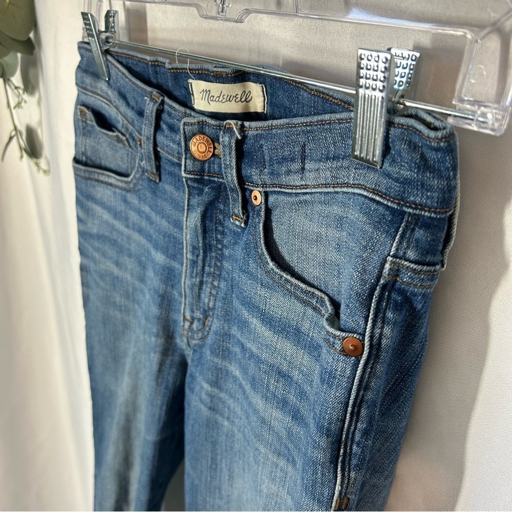 Madewell | 9” High Rise Skinny Crop Jeans Raw Hem Women’s Size 27 - Picture 8 of 17